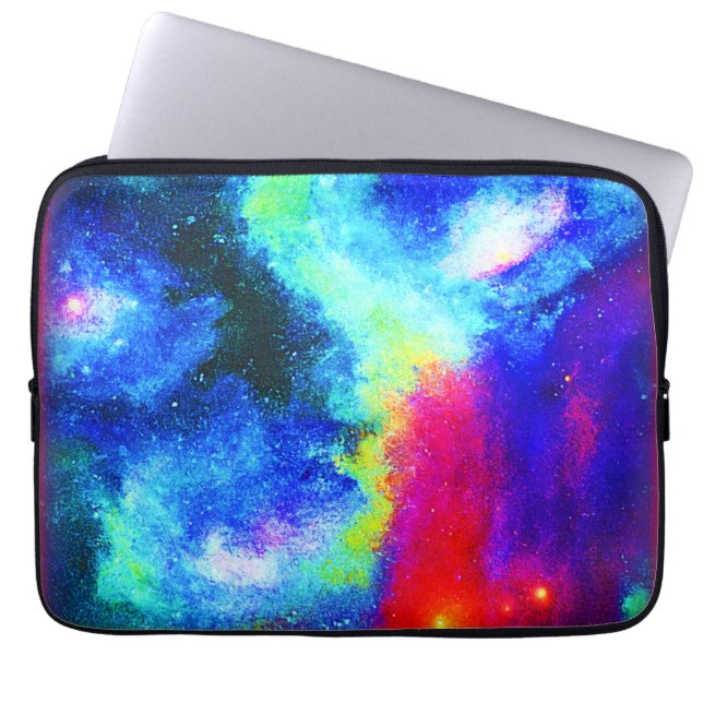 銀河系星雲デザイン。買今 ラップトップスリーブ (正面)