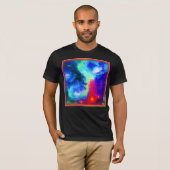 銀河系星雲デザイン。買今 Tシャツ (正面フル)