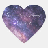 銀河系星雲宇宙座結婚座 ハートシール (正面)