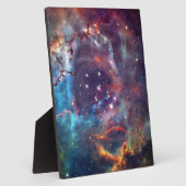 銀河系星雲宇宙画像。 フォトプラーク (側面)