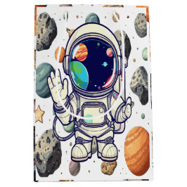 銀河系星雲抱き枕 – 宇宙宇宙をテーマにしたPrese ミディアムペーパーバッグ