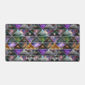 銀河系星雲星宇宙幾何星カスタム デスクマット (正面)