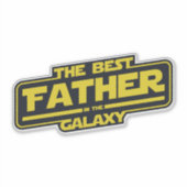 銀河系最高のの父の日の贈り物 シール (正面)