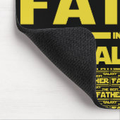 銀河系最高のの父の日の贈り物 マウスパッド (コーナー)