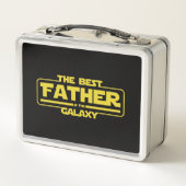 銀河系最高のの父の日の贈り物 メタルランチボックス (裏面)