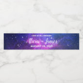 銀河系水ラベルパーソナライズされた ペットボトルラベル (シングルラベル)