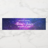 銀河系水ラベルパーソナライズされた ペットボトルラベル (シングルラベル)