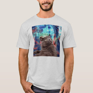 銀河系猫の驚き Tシャツ