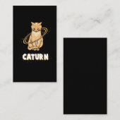 銀河系猫宇宙飛行士、土星宇宙子猫 名刺 (正面/裏面)