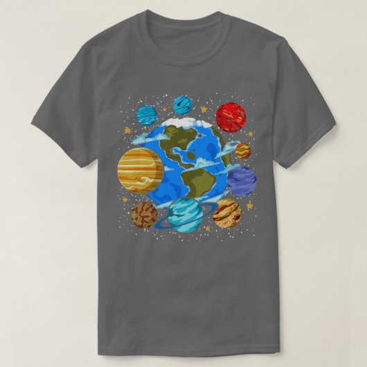 銀河系科学者天文学宇宙科学S Tシャツ (デザイン正面)