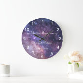 銀河系結婚の紙記念日1st番号 ラージ壁時計 (ホーム)