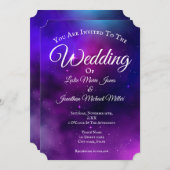 銀河系結婚式招待状 招待状 (正面/裏面)