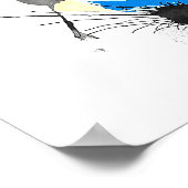 銀河系絵を描スプラット ポスター (角)