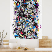 銀河系絵を描スプラット ポスター (キッチン)