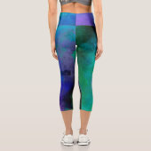 銀河系絵を描（ばちゃばちゃ）跳ねる効果 カプリレギンス (裏面)