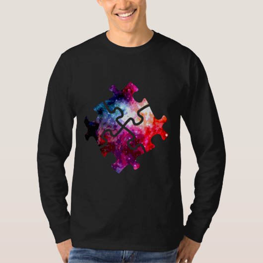 銀河系自閉症ベクトル Tシャツ (正面)