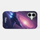 銀河系船 iPhone 16ケース (裏面横)