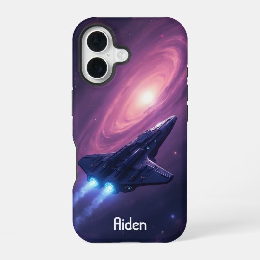 銀河系船 iPhone 16ケース (裏面)