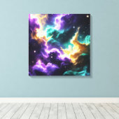 銀河系色ストーム キャンバスプリント (インサイチュ (ウッドフロア))