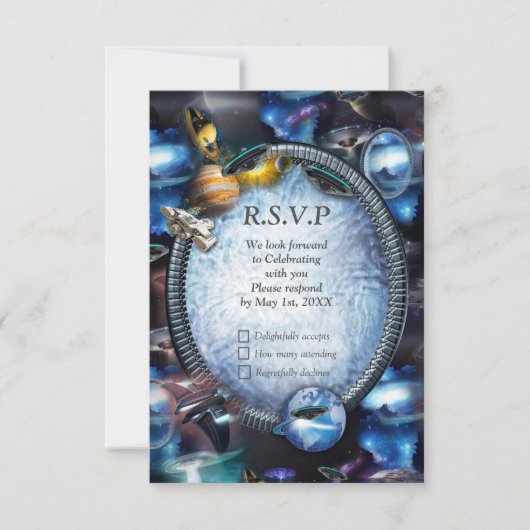 銀河系訪問者宇宙 出欠カード (正面)