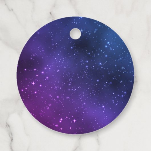 銀河系誕生日サンキューラベルユニバースパープル フェイバータグ (裏面)