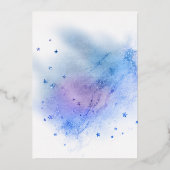 銀河系誕生日パーティー 箔招待状 (裏面)