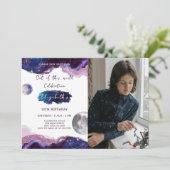 銀河系誕生日招待状(写真付) 招待状 (スタンド正面)