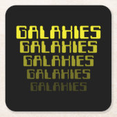 銀河系銀河系銀河系銀河系銀河系 スクエアペーパーコースター (正面)
