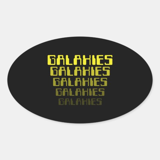 銀河系銀河系銀河系銀河系銀河系 楕円形シール (正面)