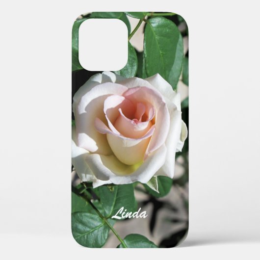 銀河系電話ケースホワイトローズ Case-Mate iPhoneケース (裏面)
