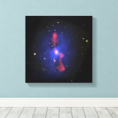 銀河系・クラスタの複合イメージ キャンバスプリント (インサイチュ (ウッドフロア))