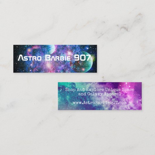 銀河系 スキニー名刺 (正面/裏面)