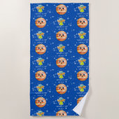 銀河系 ビーチタオル (正面)