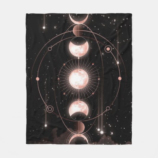 銀河系 フリースブランケット (正面)