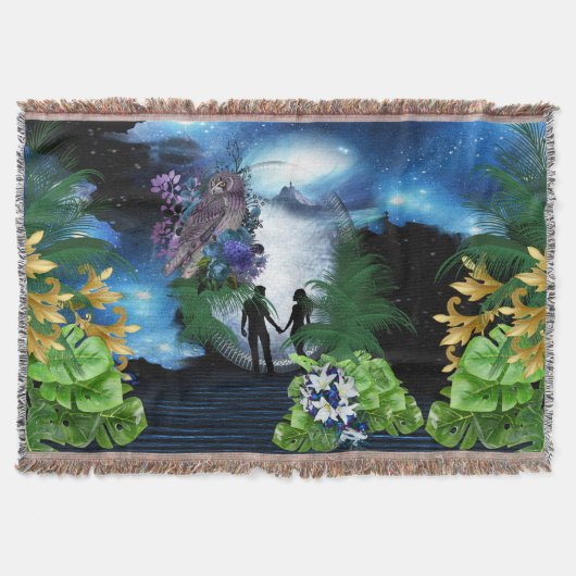 銀河系 – ポータルホームデコール スローブランケット (正面)