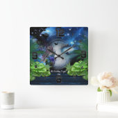 銀河系・ポータル、ファンタジー スクエア壁時計 (ホーム)