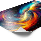 銀河系、宇宙、宇宙アート、星、科学 フォトプリント (角)