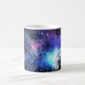 銀河系、宇宙、星、宇宙のギフトパターン モーフィングマグカップ (中央)
