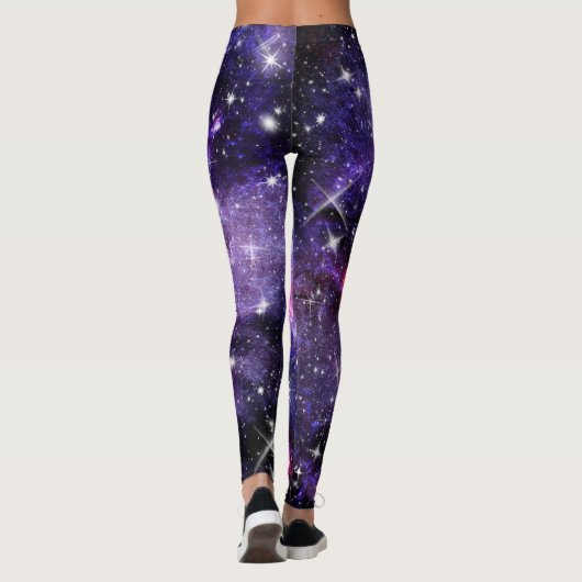 銀河系、宇宙、星、宇宙ギフトパターン レギンス (裏面)
