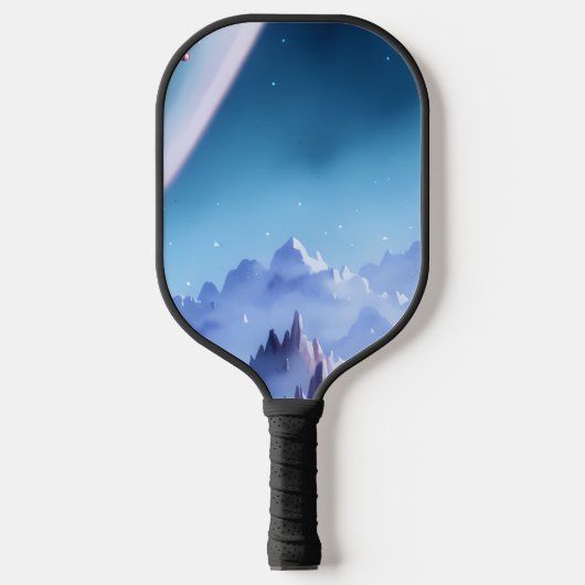 銀河系、宇宙、星、宇宙 ピックルボールラケット (正面)