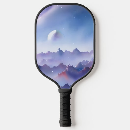 銀河系、宇宙、星、宇宙 ピックルボールラケット (正面)
