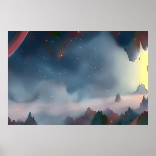 銀河系、宇宙、星、宇宙 ポスター (正面)