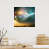 銀河系、宇宙、星、宇宙 ポスター (キッチン)