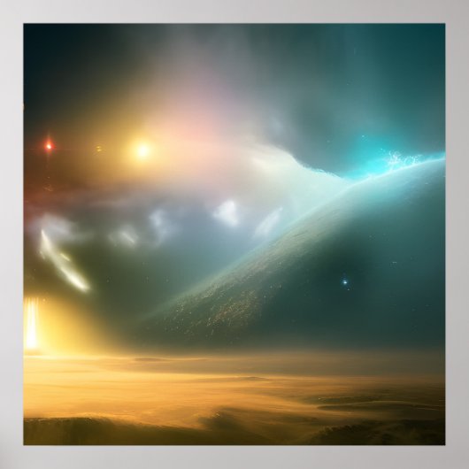 銀河系、宇宙、星、宇宙 ポスター (正面)