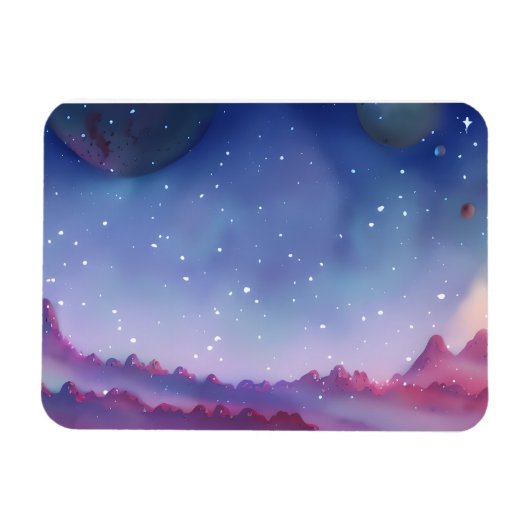 銀河系、宇宙、星、宇宙 マグネット (横)