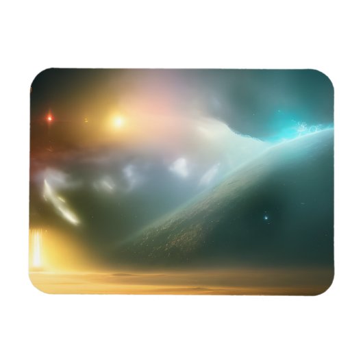 銀河系、宇宙、星、宇宙 マグネット (横)