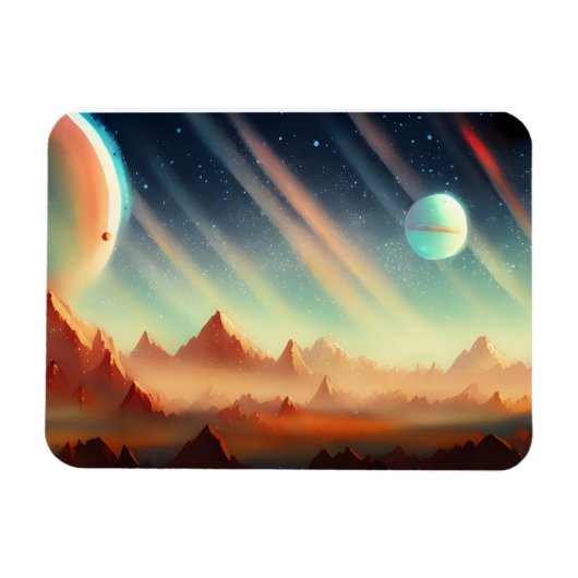 銀河系、宇宙、星、宇宙 マグネット (横)