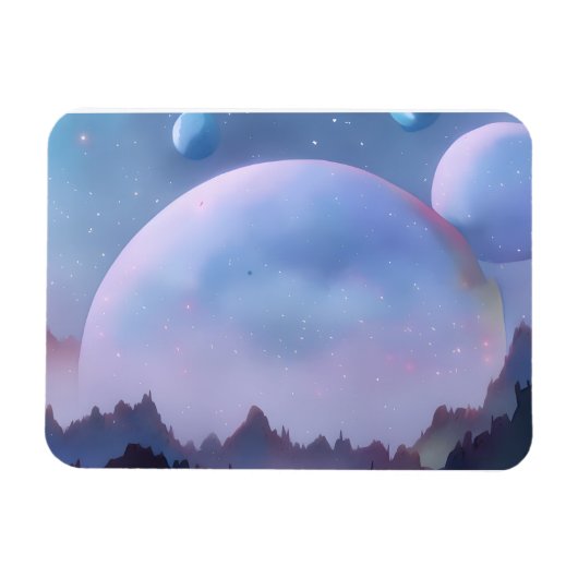 銀河系、宇宙、星、宇宙 マグネット (横)