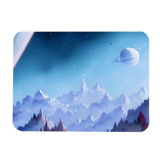 銀河系、宇宙、星、宇宙 マグネット (横)