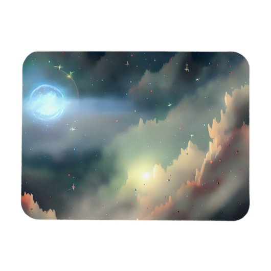 銀河系、宇宙、星、宇宙 マグネット (横)